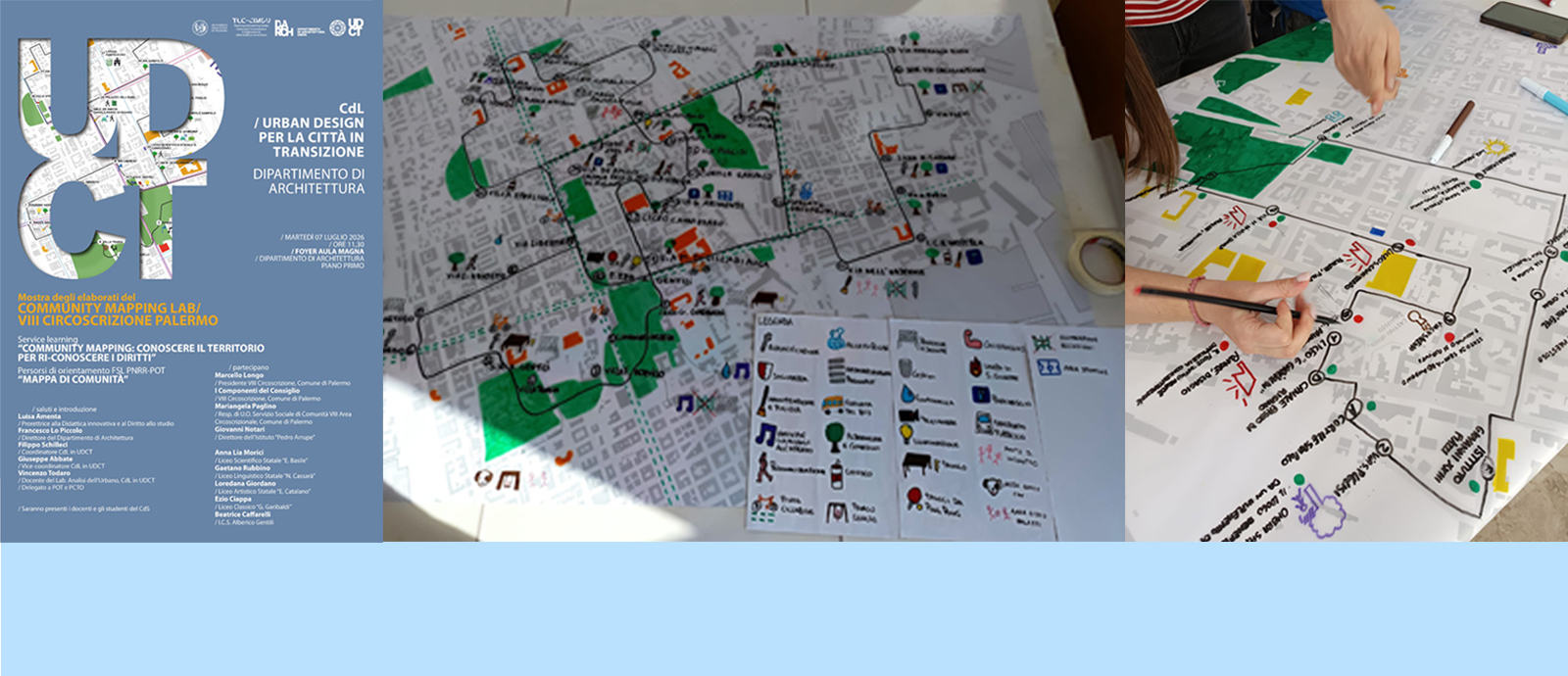 MAPPA DI COMUNITA'_ MOSTRA DEGLI ELABORATI 07 luglio 2026_L'Alberico Gentili partecipa al progetto promosso dal DARCH di  UNIPA 