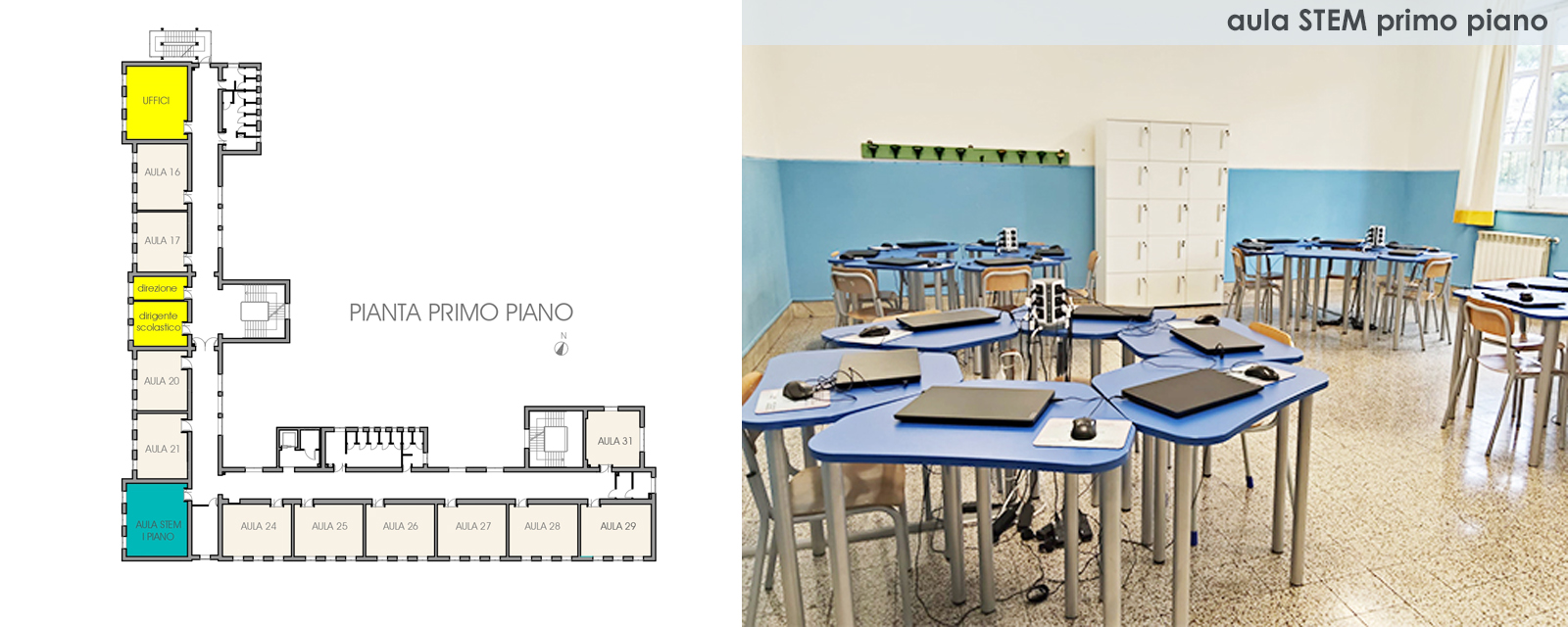 GLI AMBIENTI DELLA SCUOLA_PRIMO PIANO