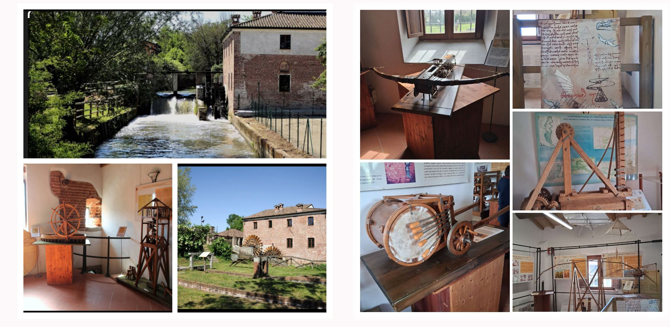VIAGGIO D'ISTRUZIONE - VIGEVANO, MUSEO DEL MULINO DI MORA BASSA - LE MACCHINE DI LEONARDO